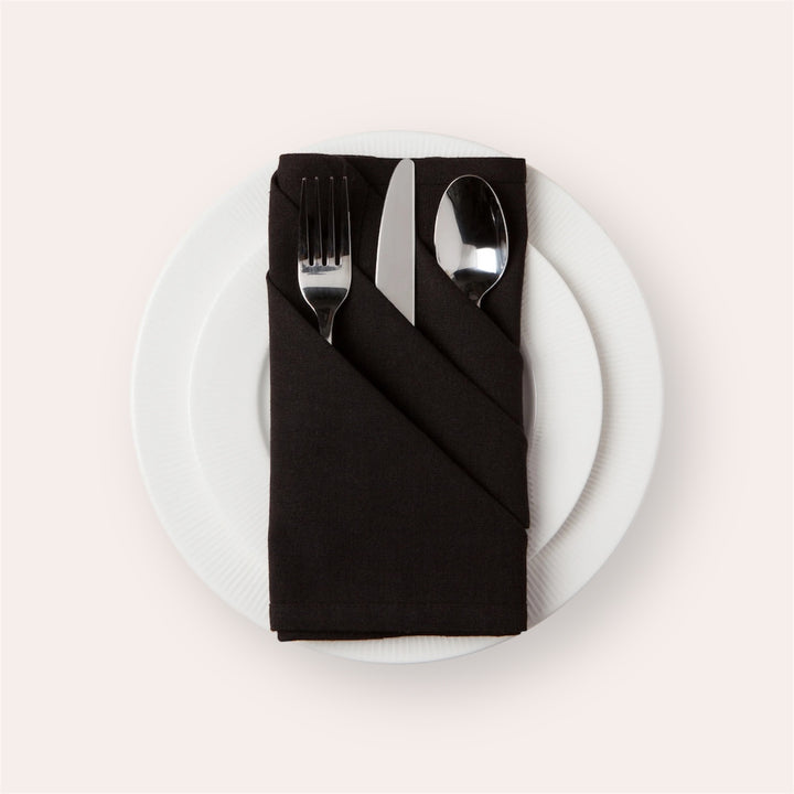 Serviettes de table (ensemble de 4) - Spectrum noir