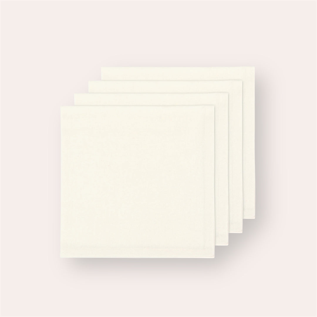 Serviettes de table (ensemble de 4) - Spectrum Ivoire