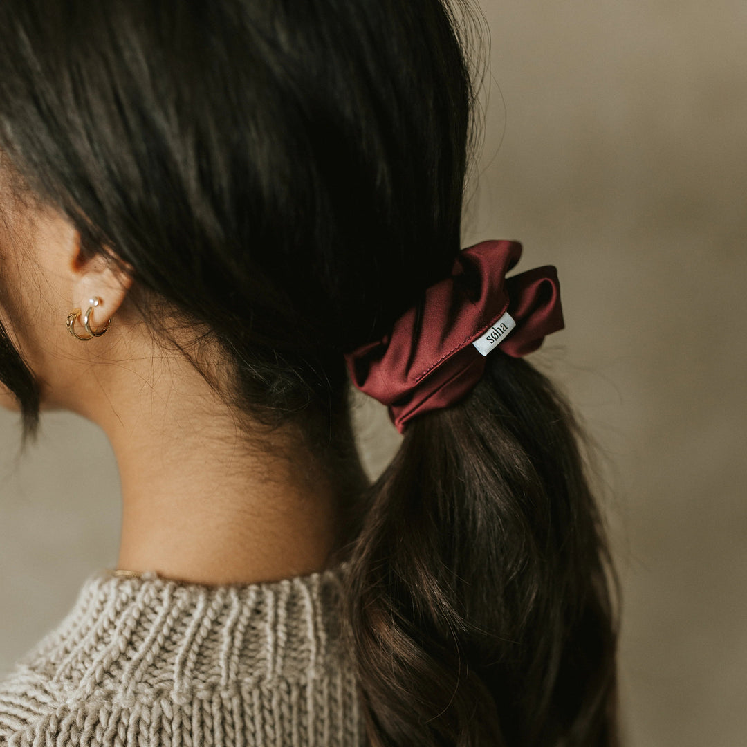 Satin scrunchie - Pale pink