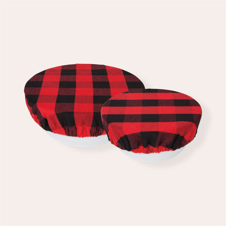 Couvre-bols réutilisables (ensemble de 2) - Rouge Buffalo