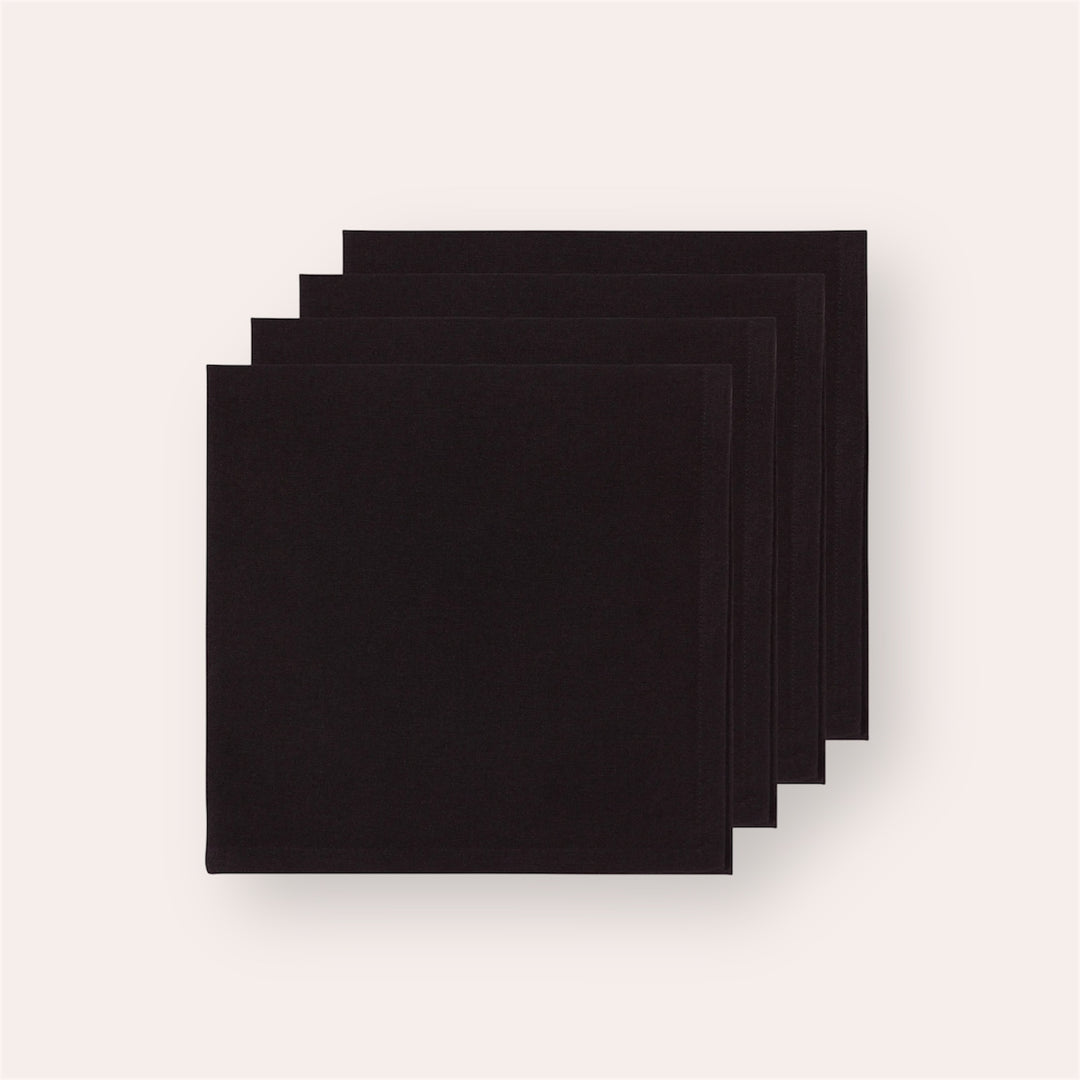 Serviettes de table (ensemble de 4) - Spectrum noir