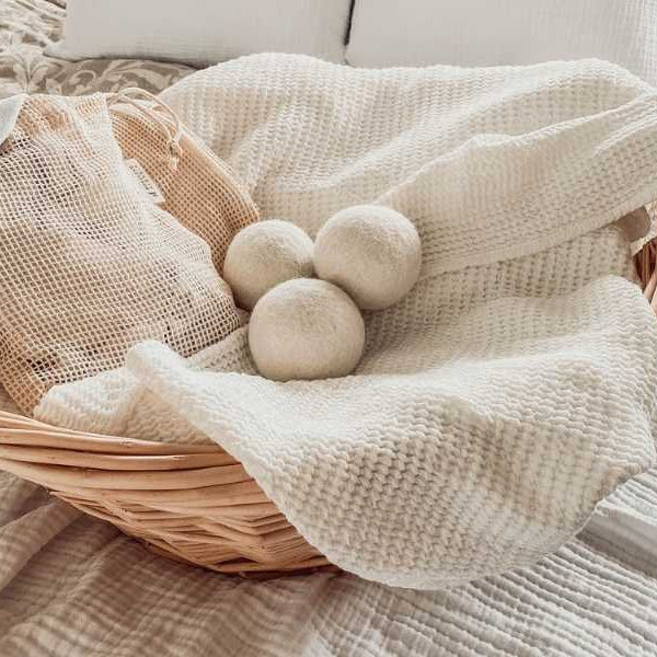 Trio de balles de séchage en alpaga et laine péruvienne