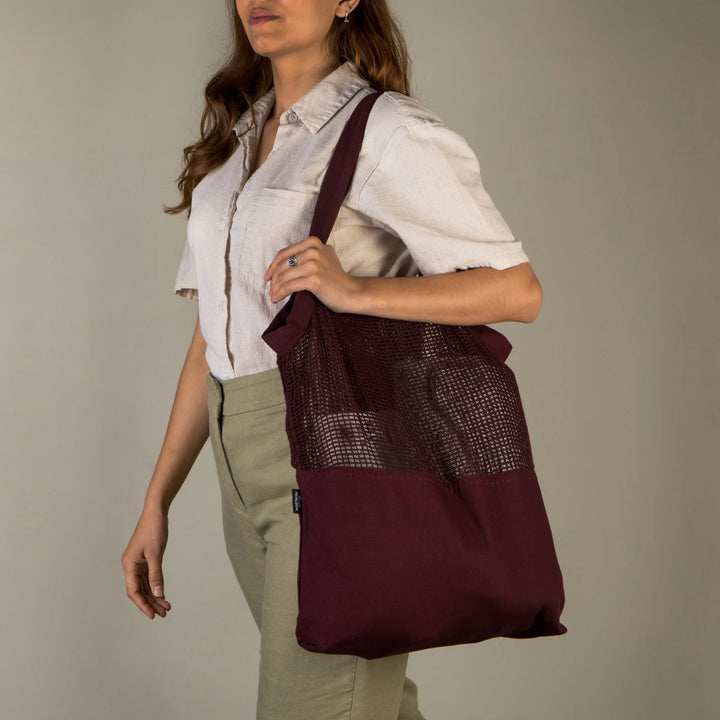 Sac fourre-tout - Mercado - Prune cendrée