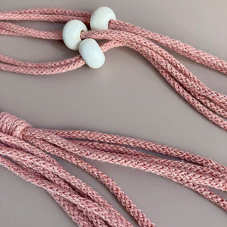 Jardinière ajustable à billes blanches - Rose blush