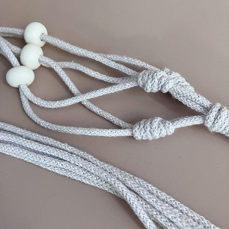 Jardinière ajustable à billes blanches - Gris