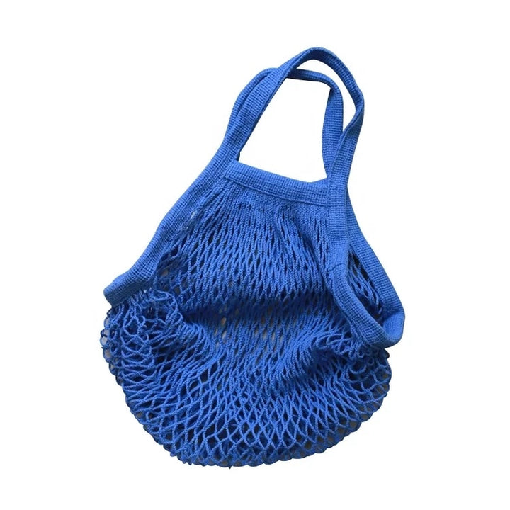 Sac en Maille de Coton Biologique - Bleu
