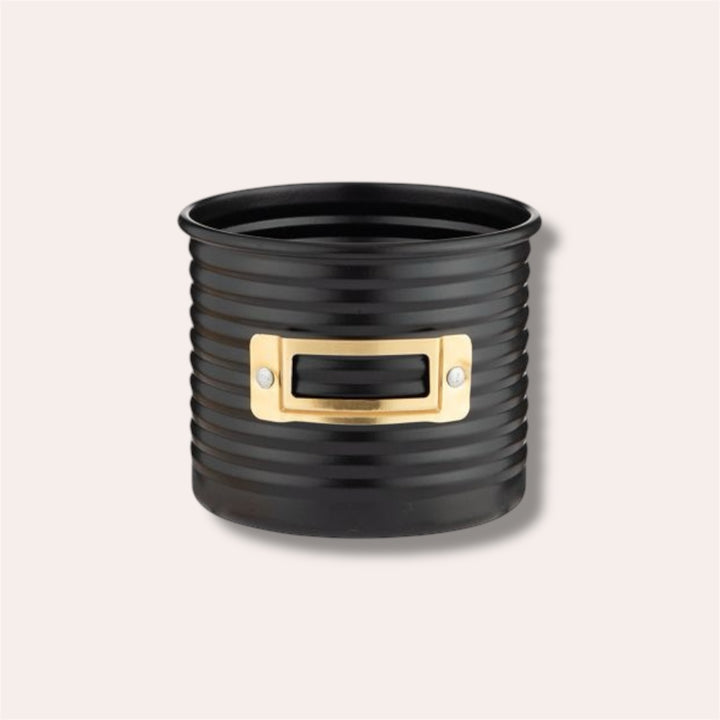 Jardinière à herbes ronde - Noir