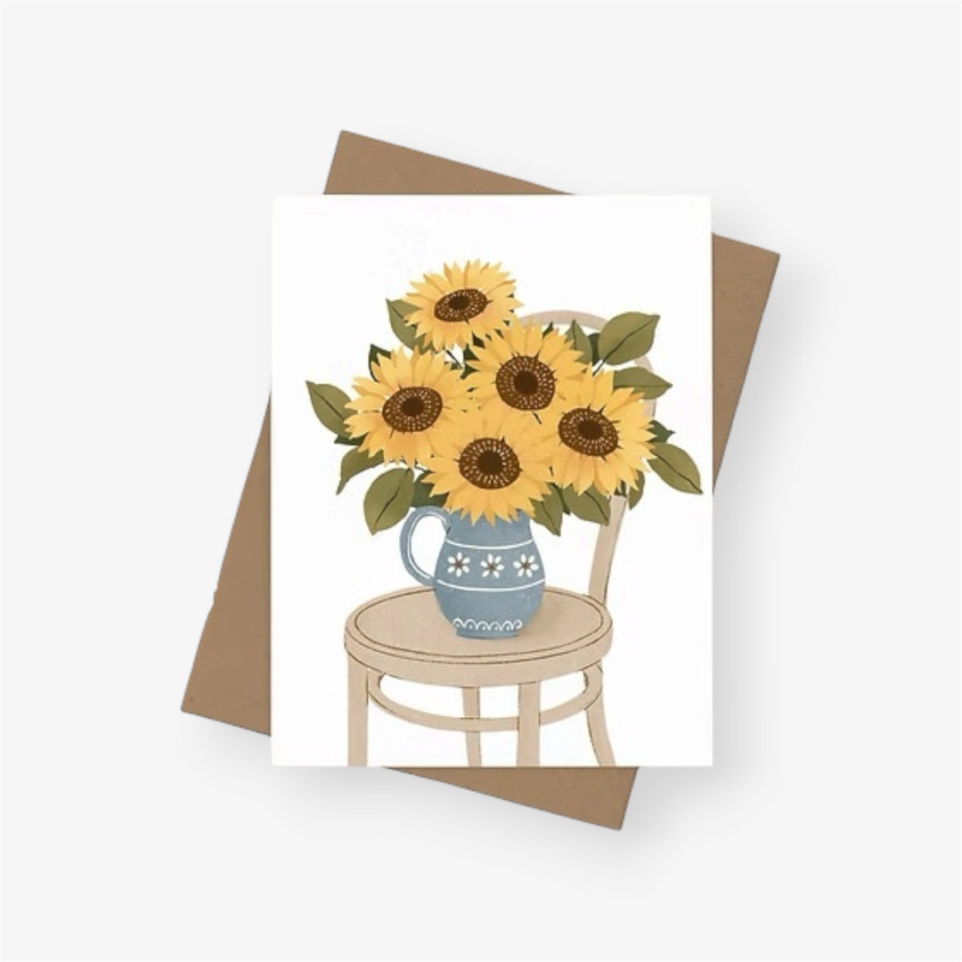 Carte de souhaits - Tournesols