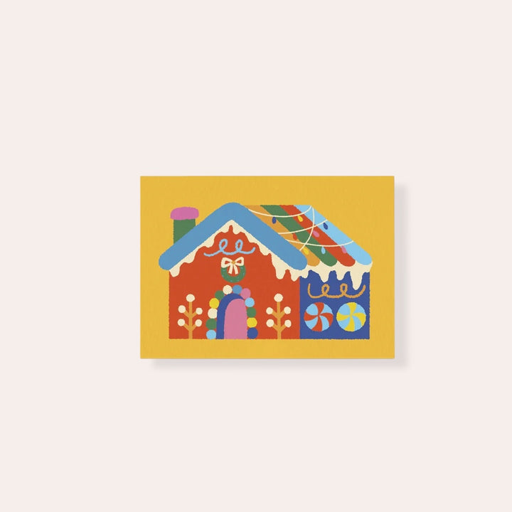 Carte de souhaits miniature - Maison de Bonbons