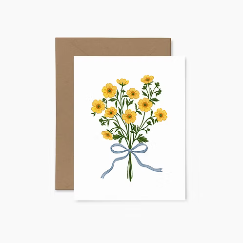 Greeting card - Pretty ranunculus