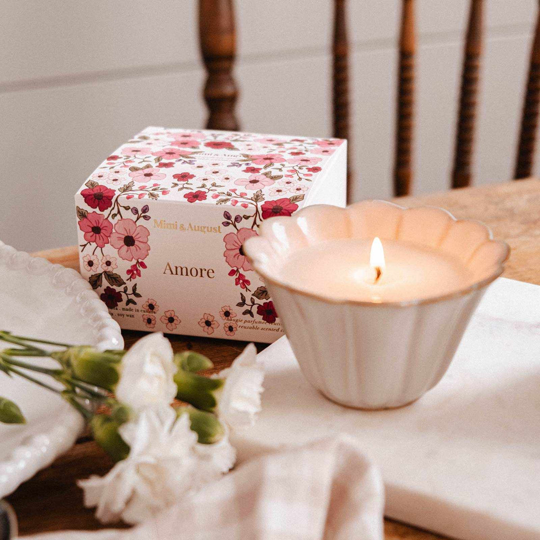 Reusable scented candle - Amore - 4 oz