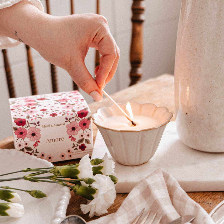 Reusable scented candle - Amore - 4 oz