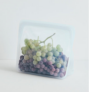 Reusable silicone bag on stand - Clear - 1.7L