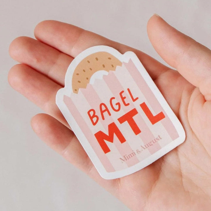 Autocollant en vinyle - Bagel MTL
