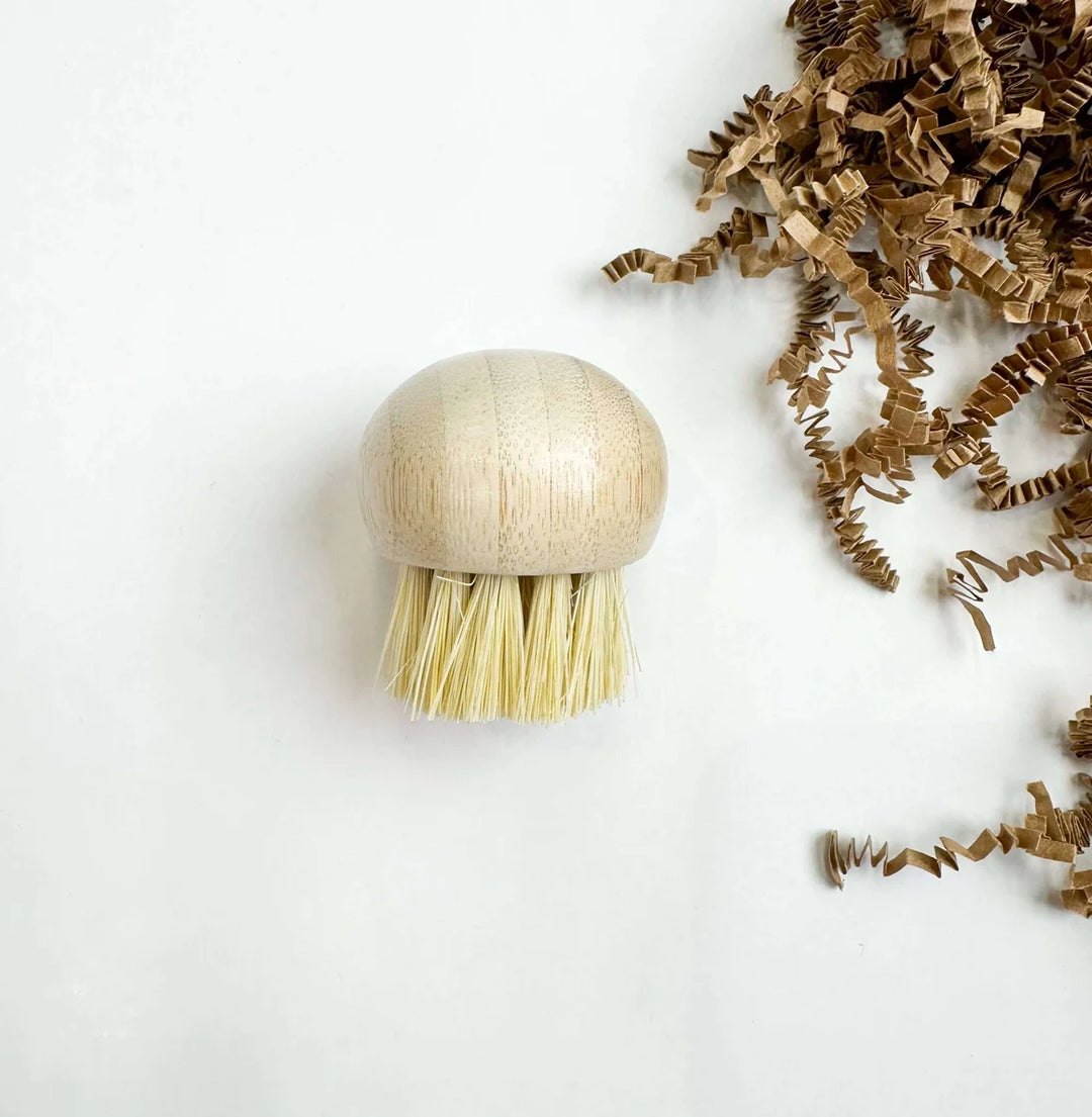 Brosse à champignon ronde - Fibres naturels de sisal
