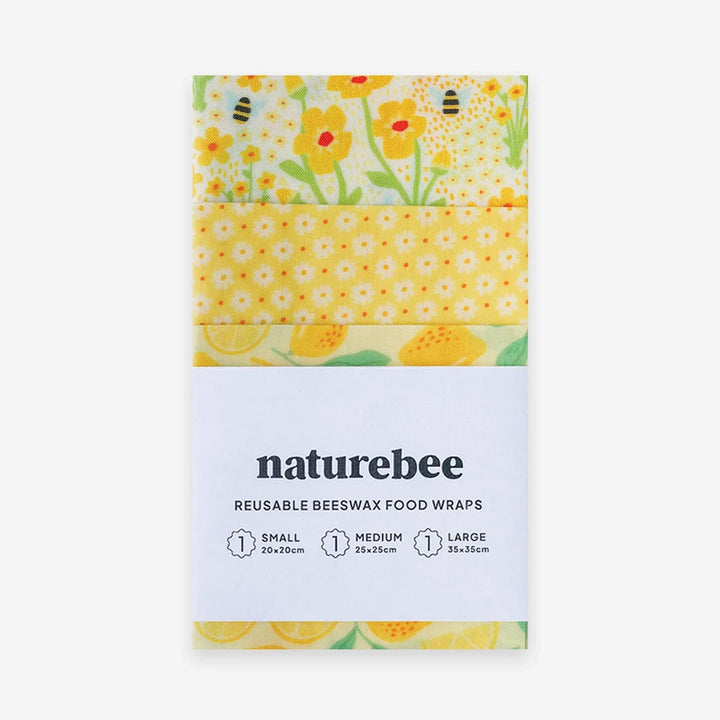 Emballage alimentaire réutilisable (ensemble de 3) - Jaune