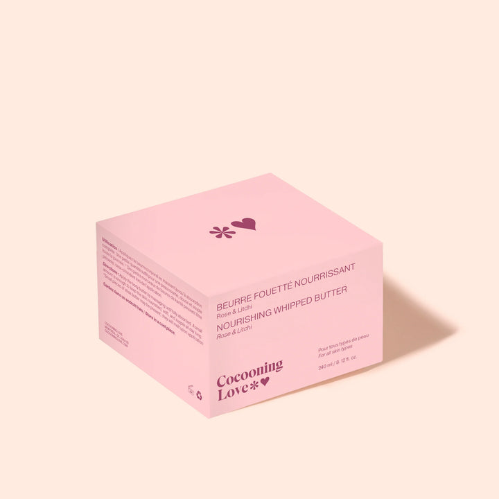 Whipped rose and lychee body butter