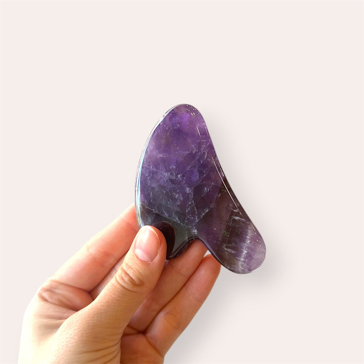 Pierre naturelle Gua Sha - Améthyste