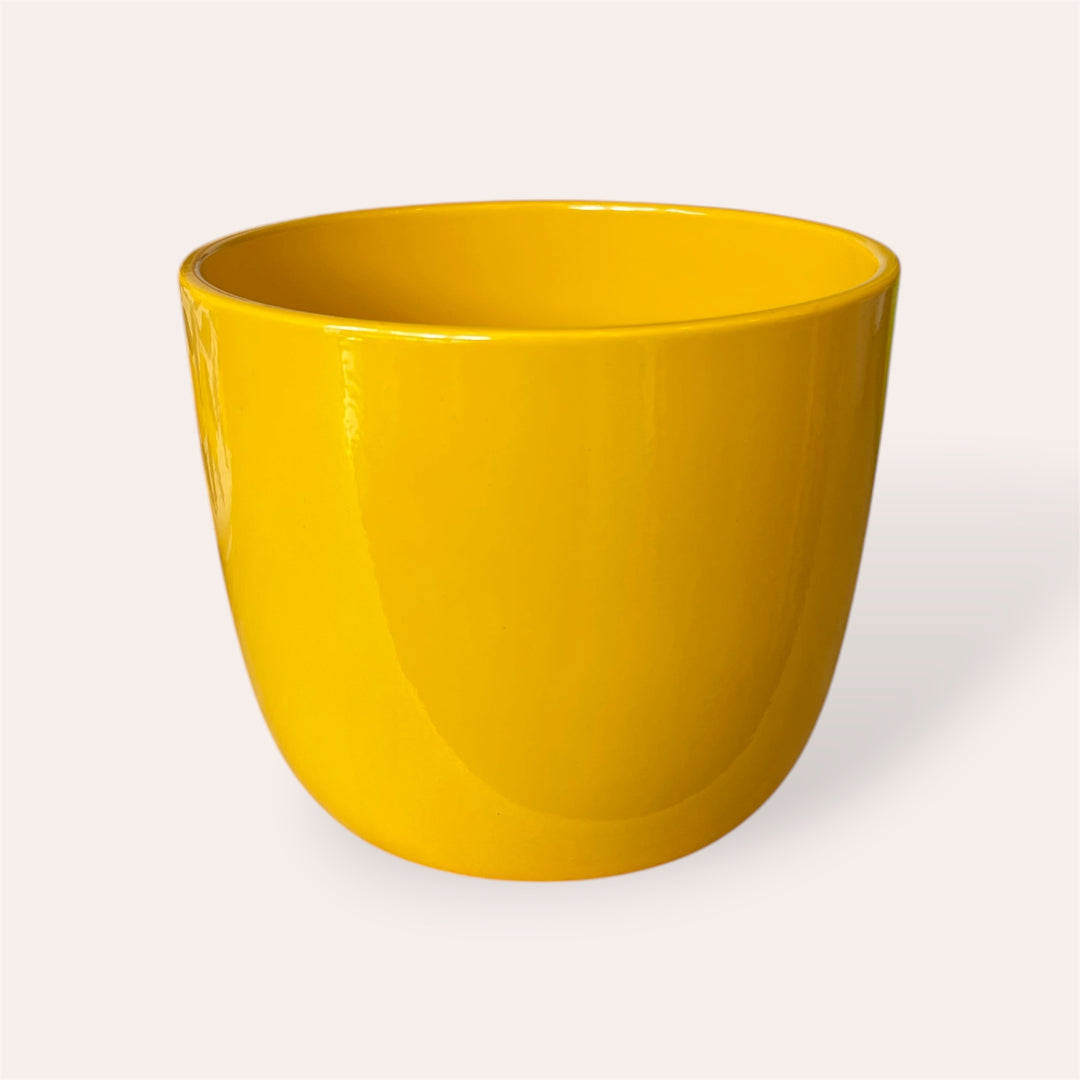 Cache-pot - Sevilla - Jaune lustré - 12 cm (Copie)