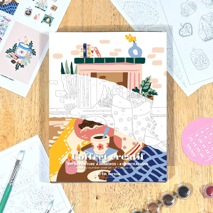 Coffret créatif - Peinture à numéros - Hygge