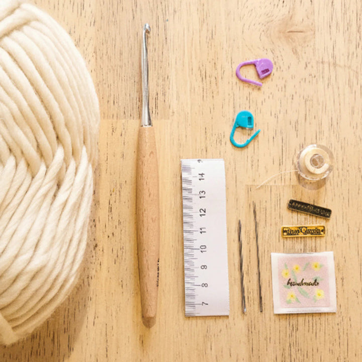 Coffret créatif - Bandeau au crochet en mérinos