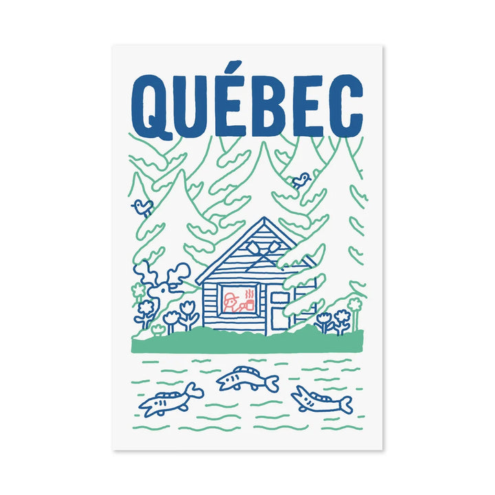 Carte postale - Cabane au Québec