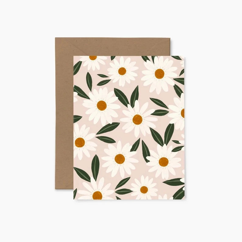 Carte de souhaits - Marguerites
