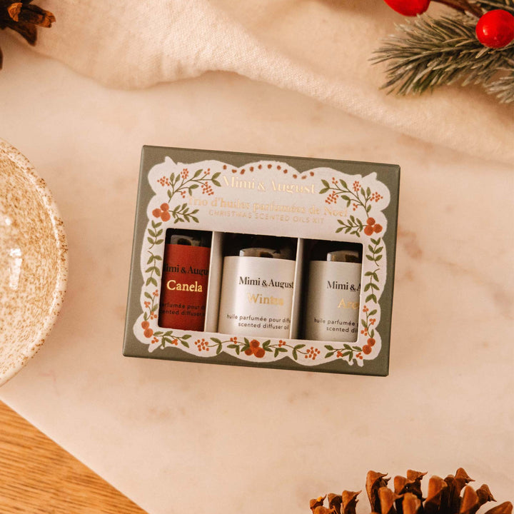 Coffret cadeau d'huiles de Noël (Ensemble de 3 - 10 ml)