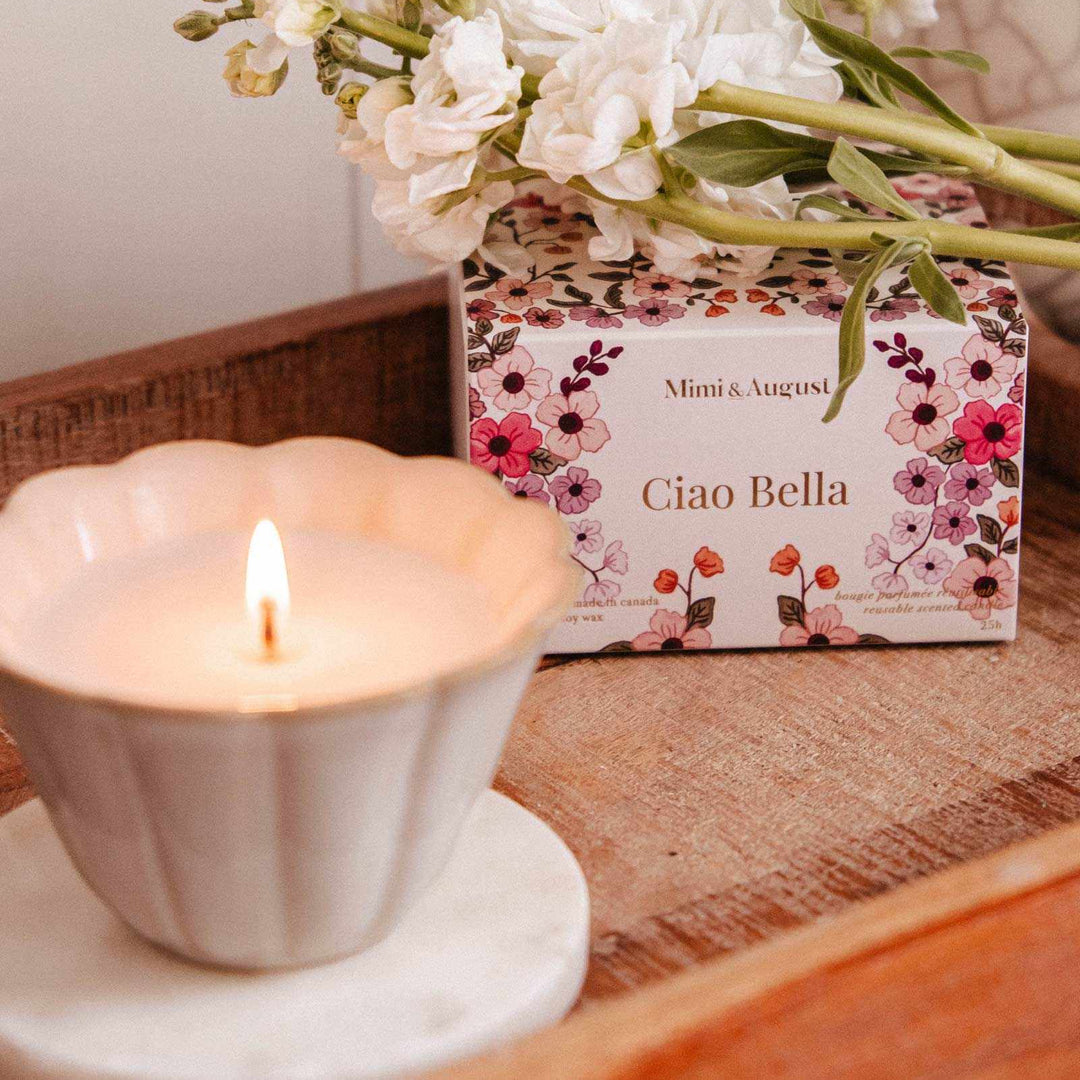 Reusable scented candle - Ciao Bella - 4 oz