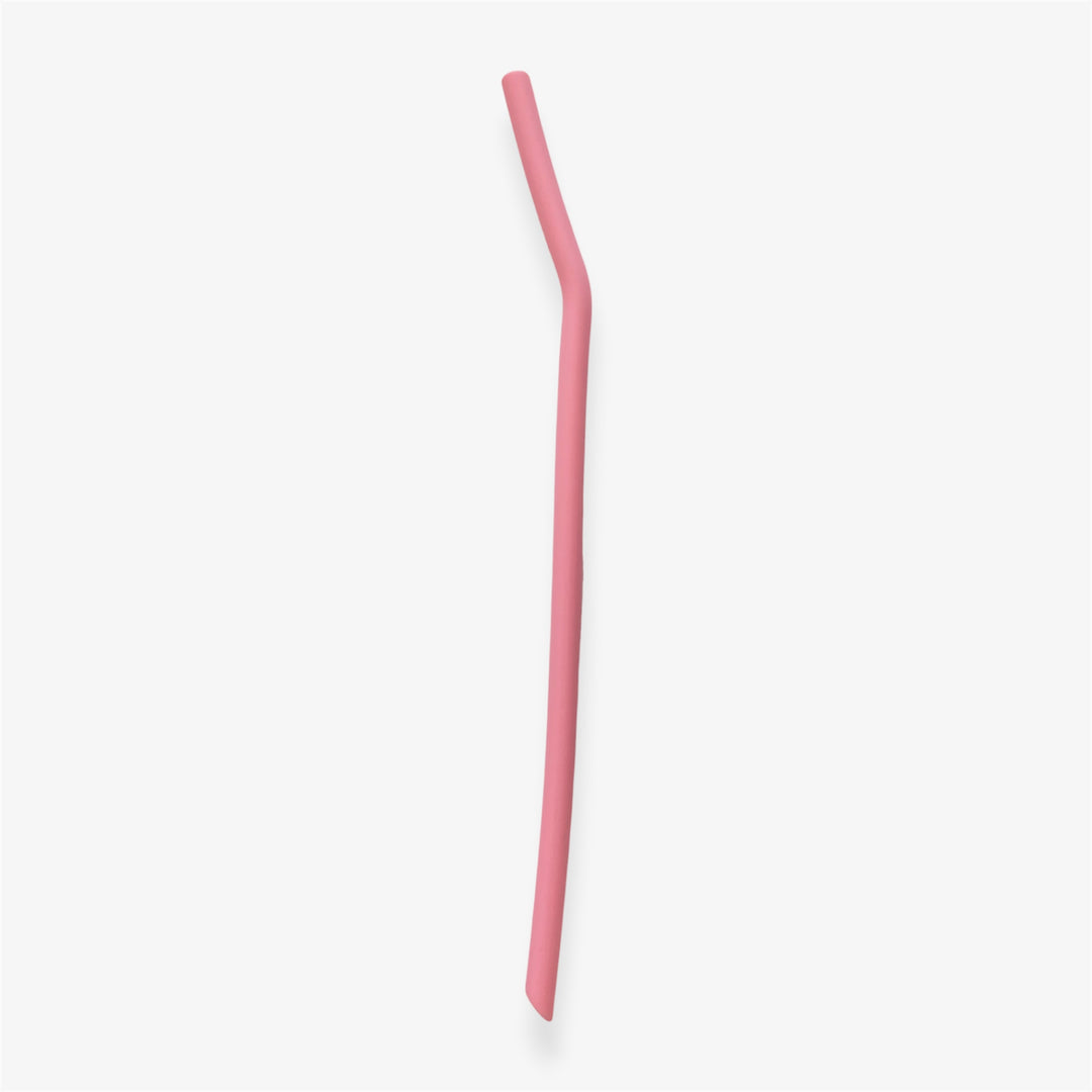 Paille en silicone - Régulière - Rose