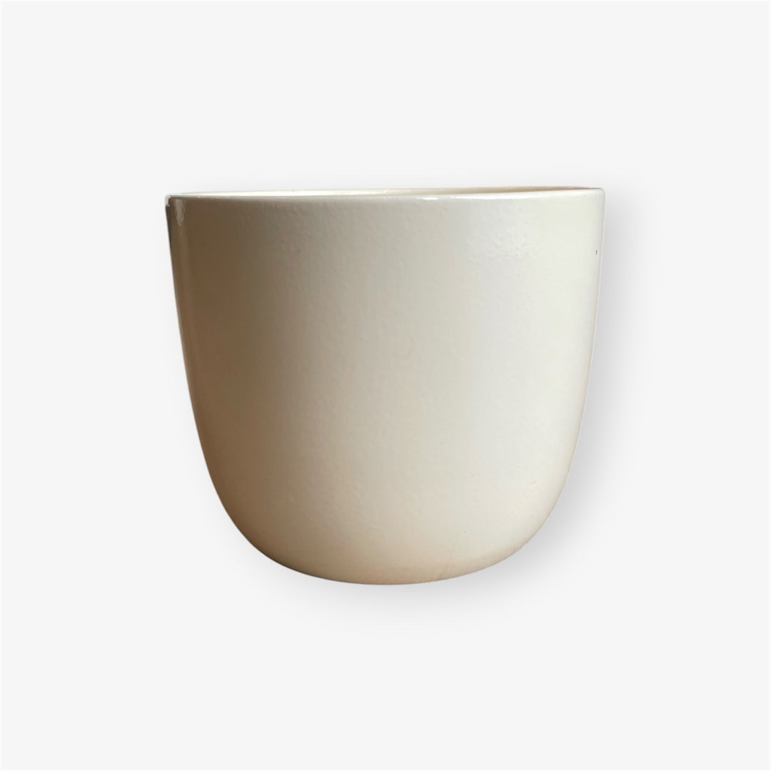 Plant pot - Basel - Matte cream - 12 cm