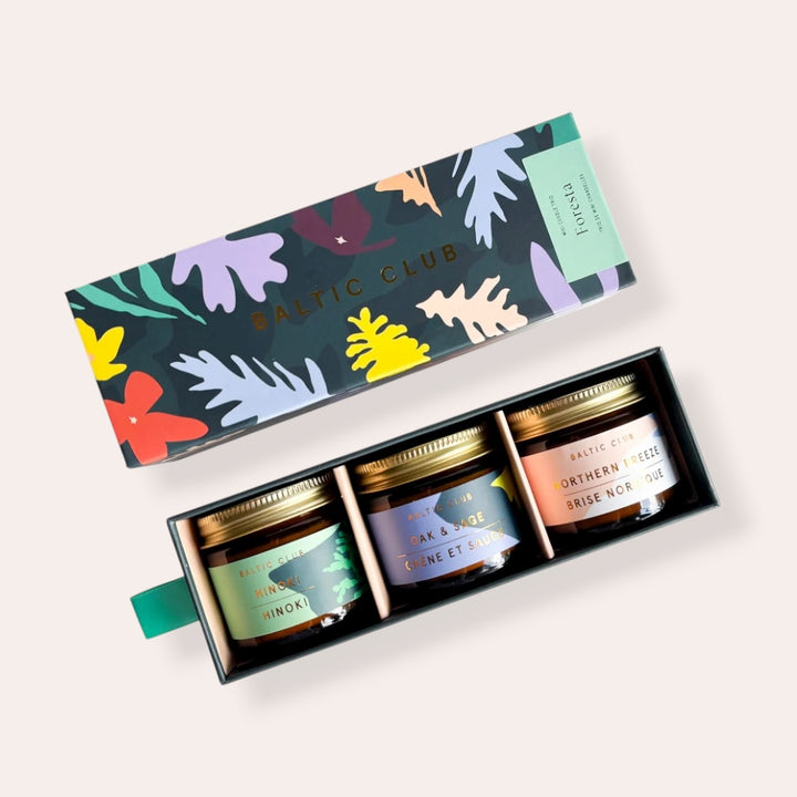 Mini trio bougies parfumées (ensemble de 3) - Foresta