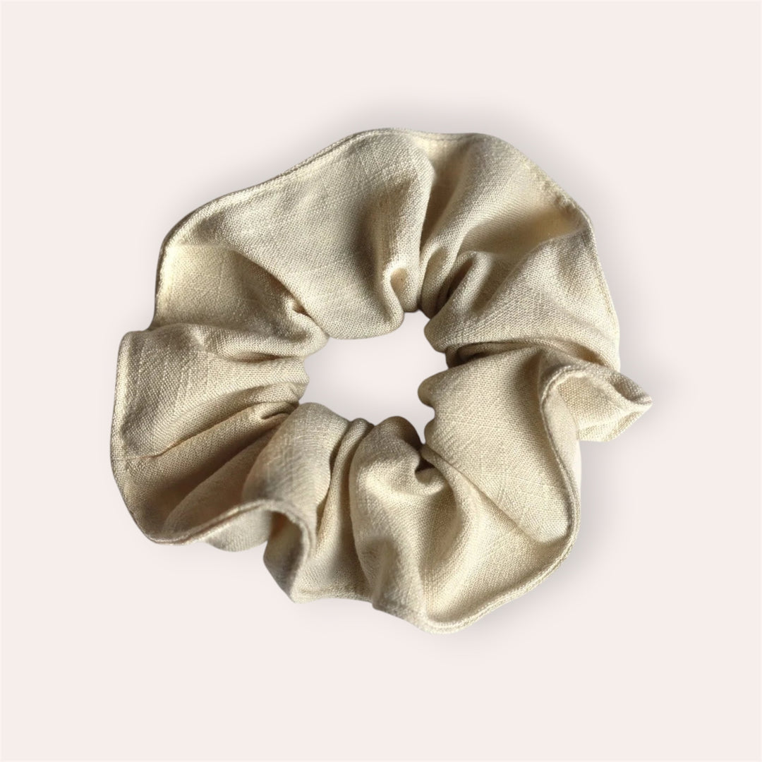 Chouchou surpiqué printemps - Beige sable
