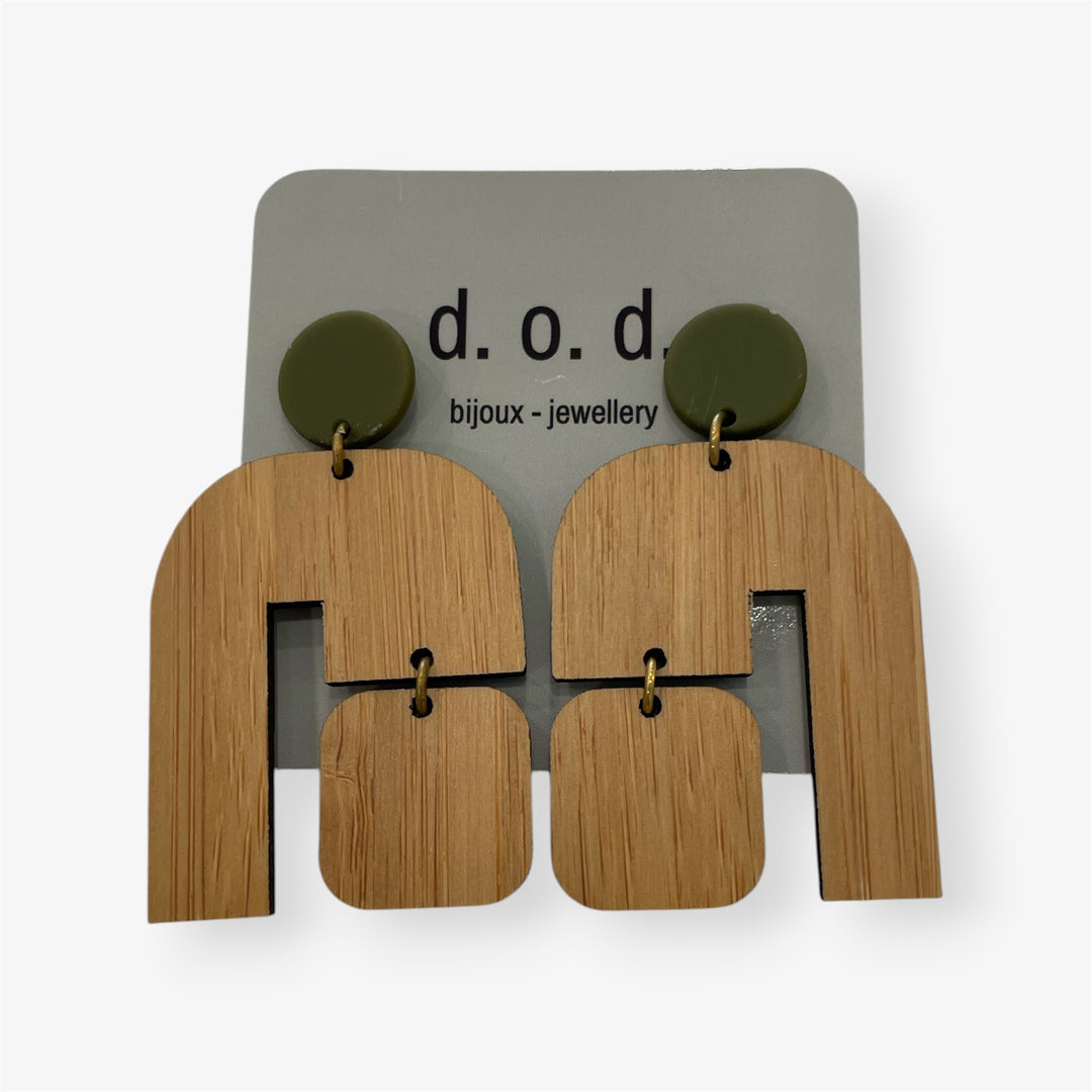 Boucles d'oreilles - Tigg - Bois