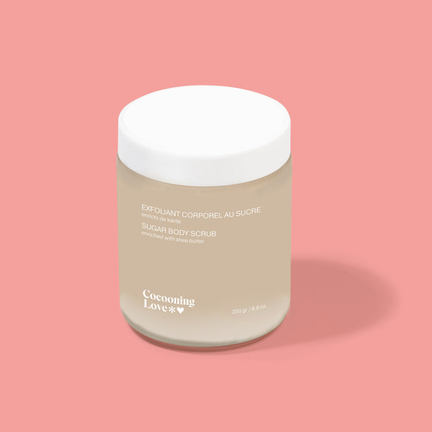 Exfoliant corps au sucre - Pêche et framboise