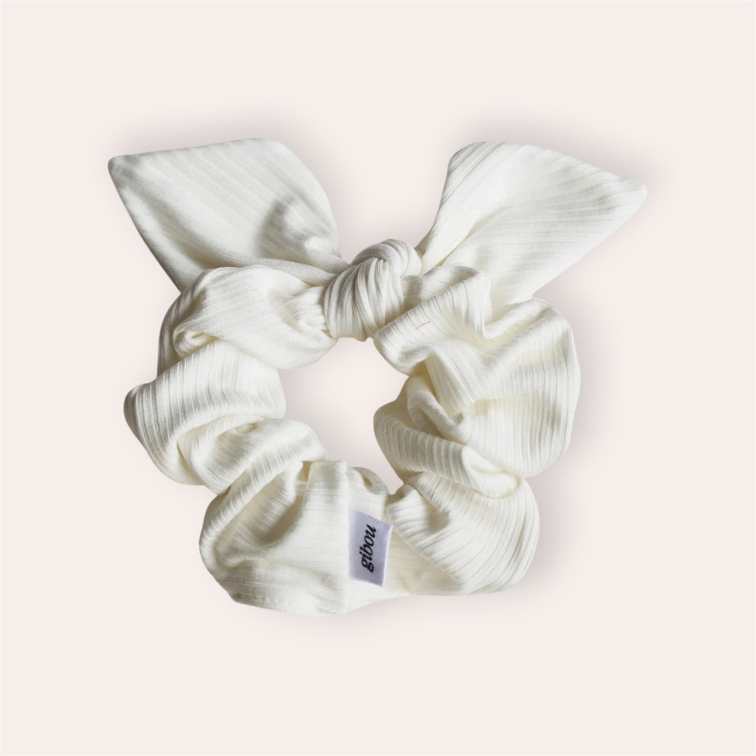 Chouchou bouclé - Blanc