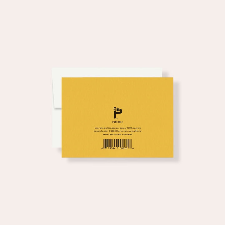 Carte de souhaits miniature - Maison de Bonbons