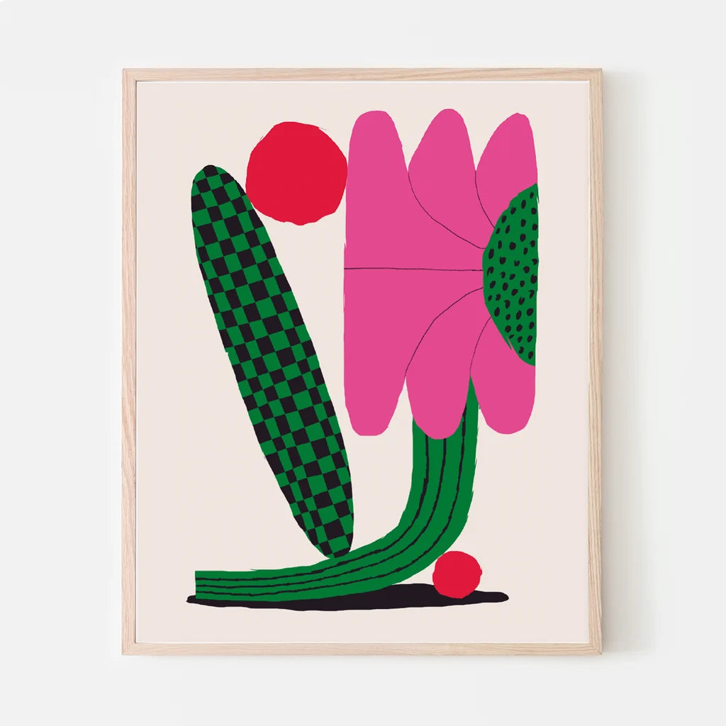 Affiche - Flo Fuchsia 8 X 10 po