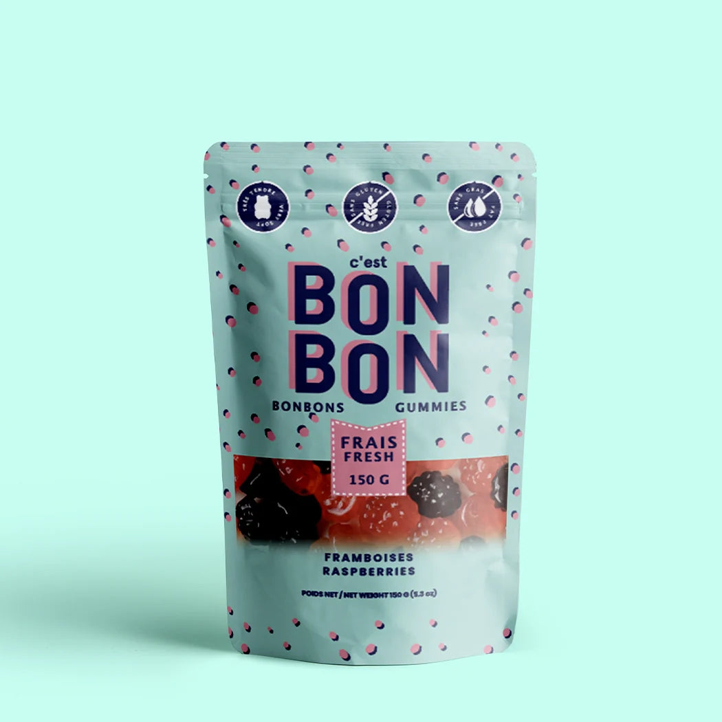 Bonbons - Framboises - 150g
