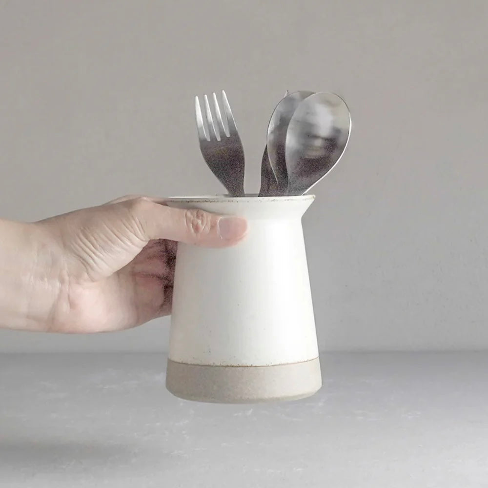 Pot à couverts Ceramic Lab - Blanc