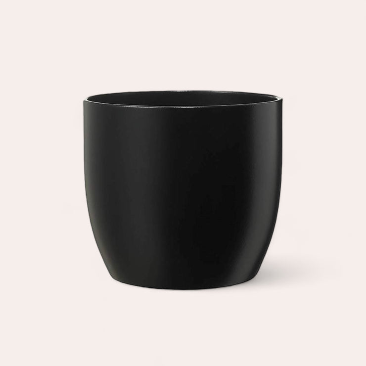 Cache-pot - Basel - Noir mat - 16 cm