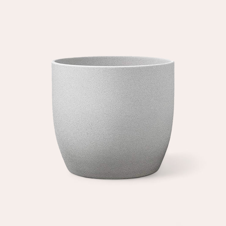 Cache-pot - Basel Stone - Gris clair - 16 cm