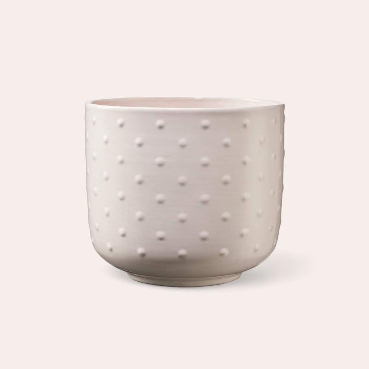 Cache-pot - Baku - Rose crème - 16 cm