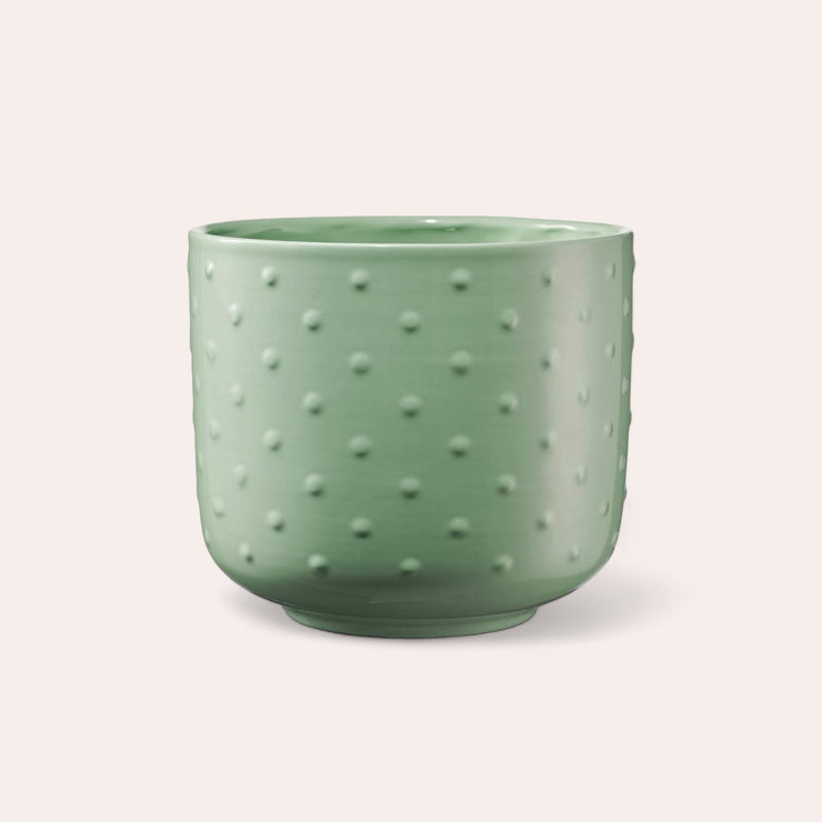 Cache-pot - Baku - Vert celadon - 16 cm