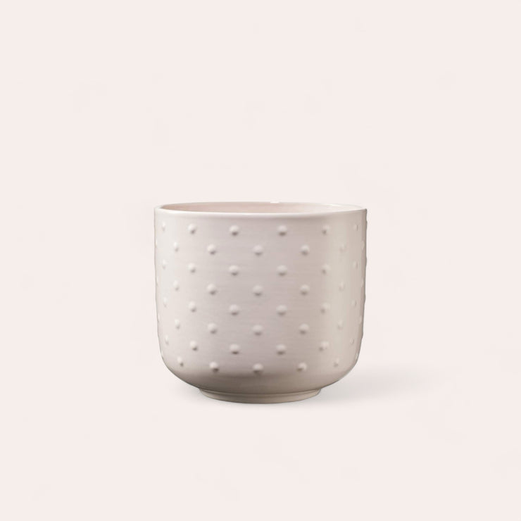 Cache-pot - Baku - Rose crème - 13 cm