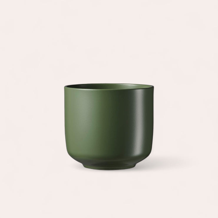 Cache-pot - Bari - Glamour vert mousse - 13 cm