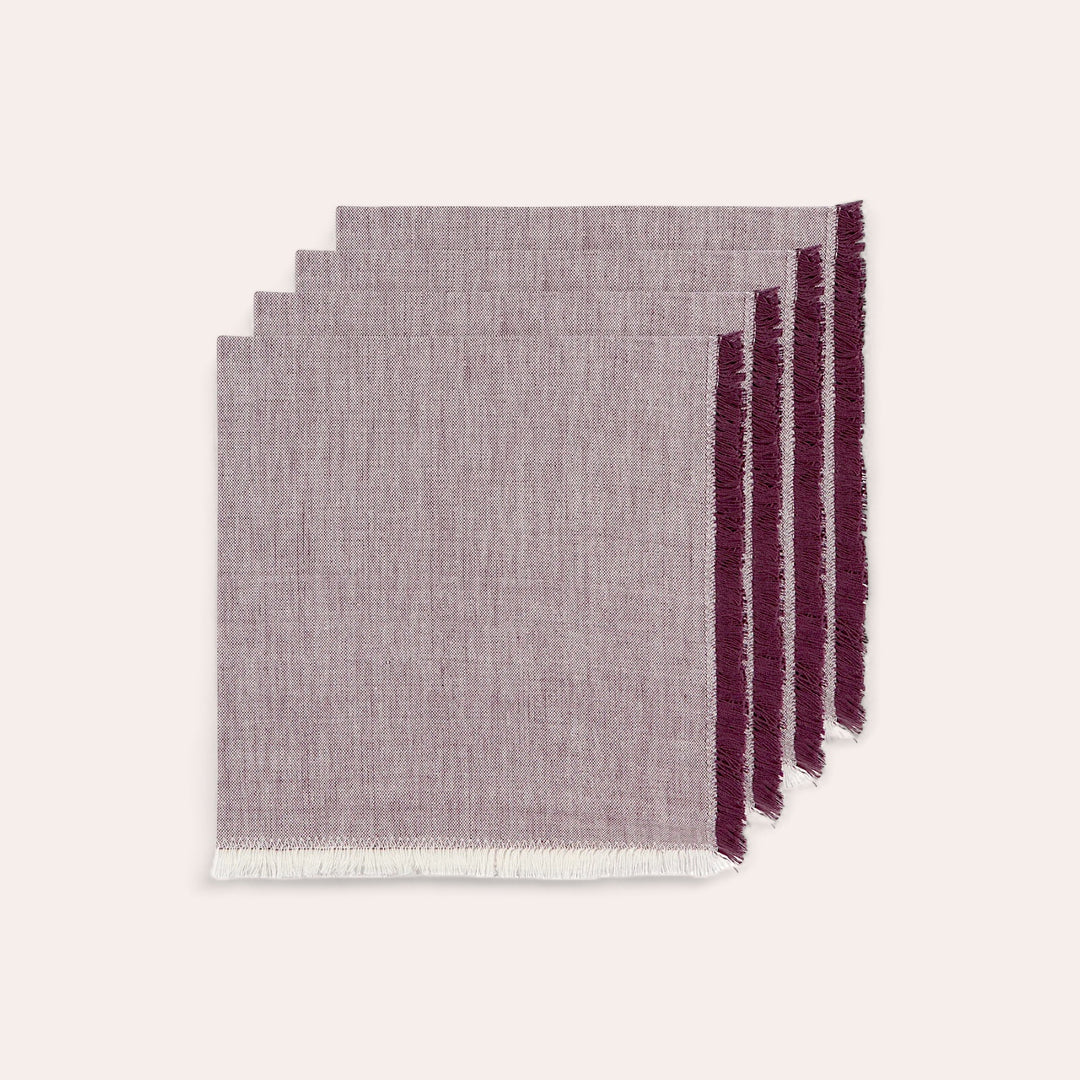 Napkins (set of 4) - Plum