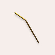 7" Stainless Steel Straw - Gold