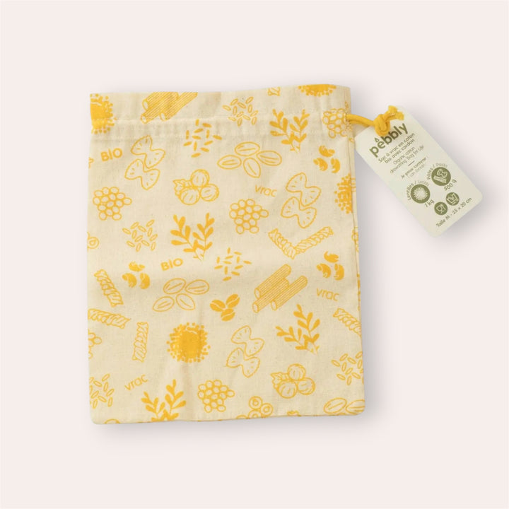 Sac pour aliments en coton biologiques - Moyen