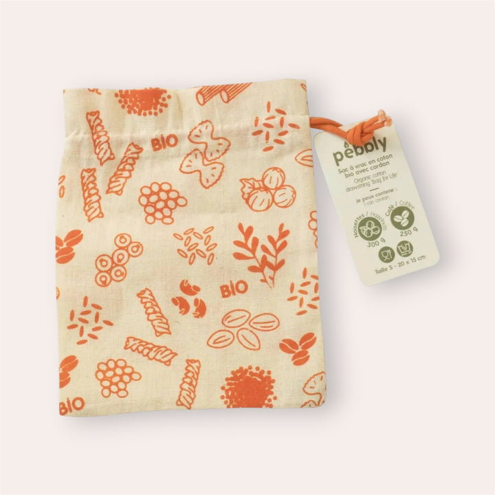 Sac pour aliments en coton biologiques - Petit